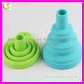Square shape colorful kitchenware silicone mini funnel for oil saucer water